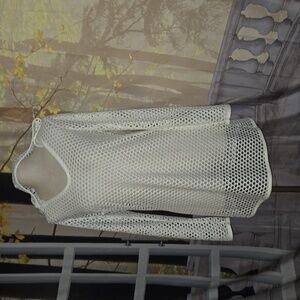 Size medium,  Balance white net cover up